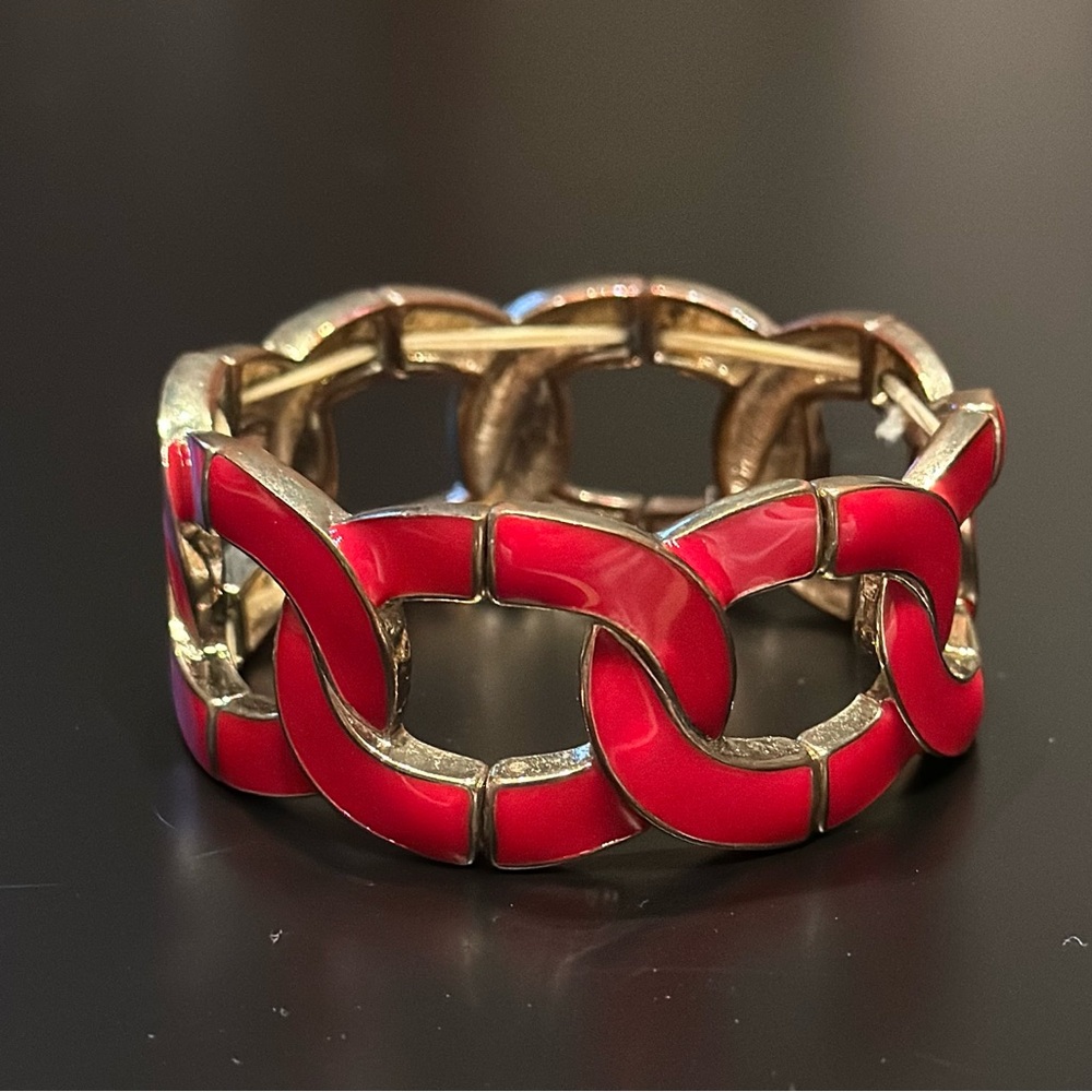 2/$10 Red and Gold Chain Link Bracelet
